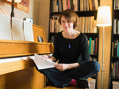 Patricia Julien at the piano