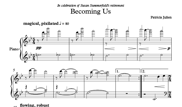 Becoming Us sheet music