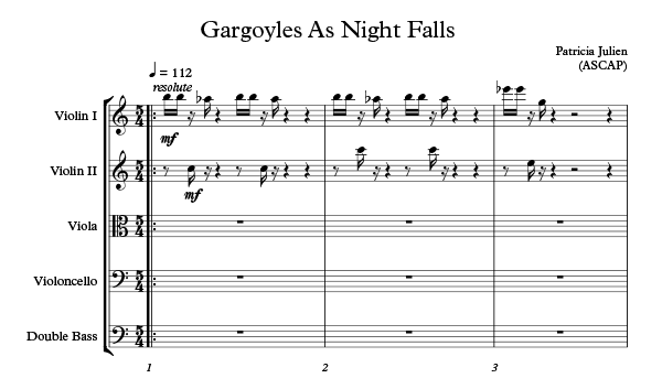 Gargoyles As Night Falls sheet music