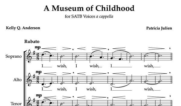 A Museum of Childhood sheet music