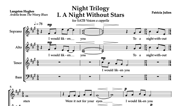 Night Trilogy sheet music
