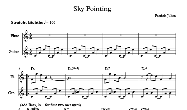 Sky Pointing sheet music